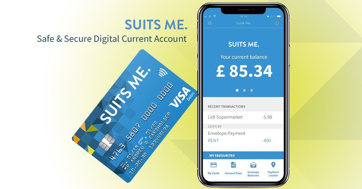 Simple Modern Banking - Check Out The Suits Me Debit Card